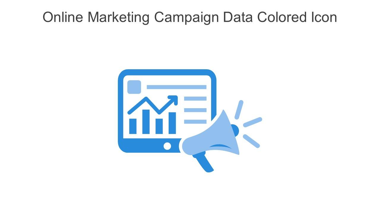 Online Marketing Campaign Data Colored Icon In Powerpoint Pptx Png And Editable Eps Format Slide01