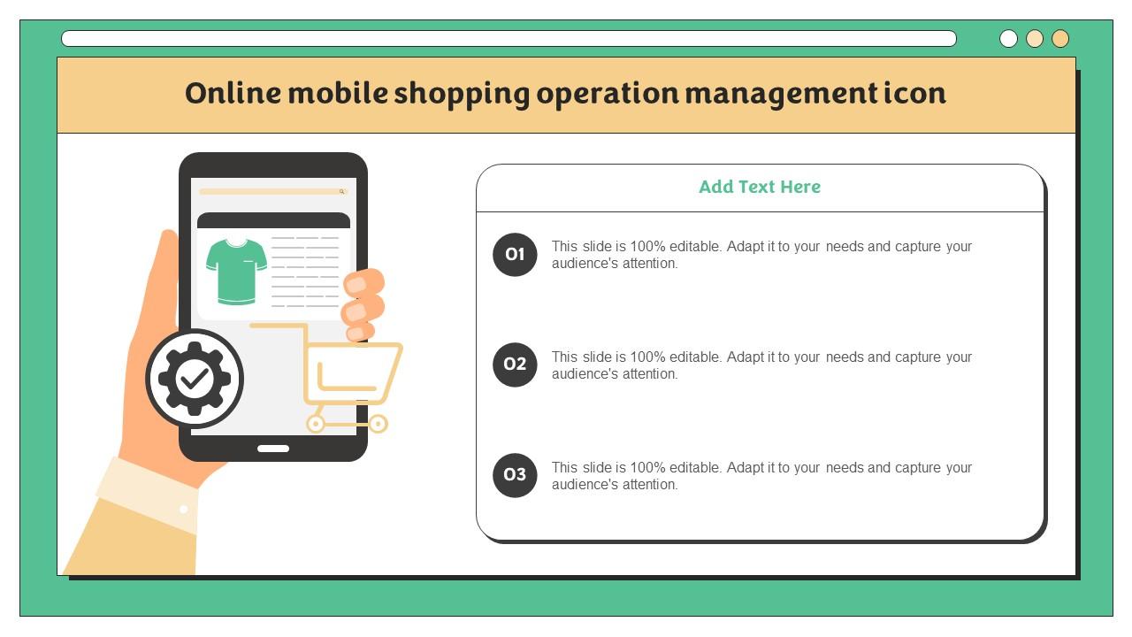 Online Mobile Shopping Operation Management Icon Slide01