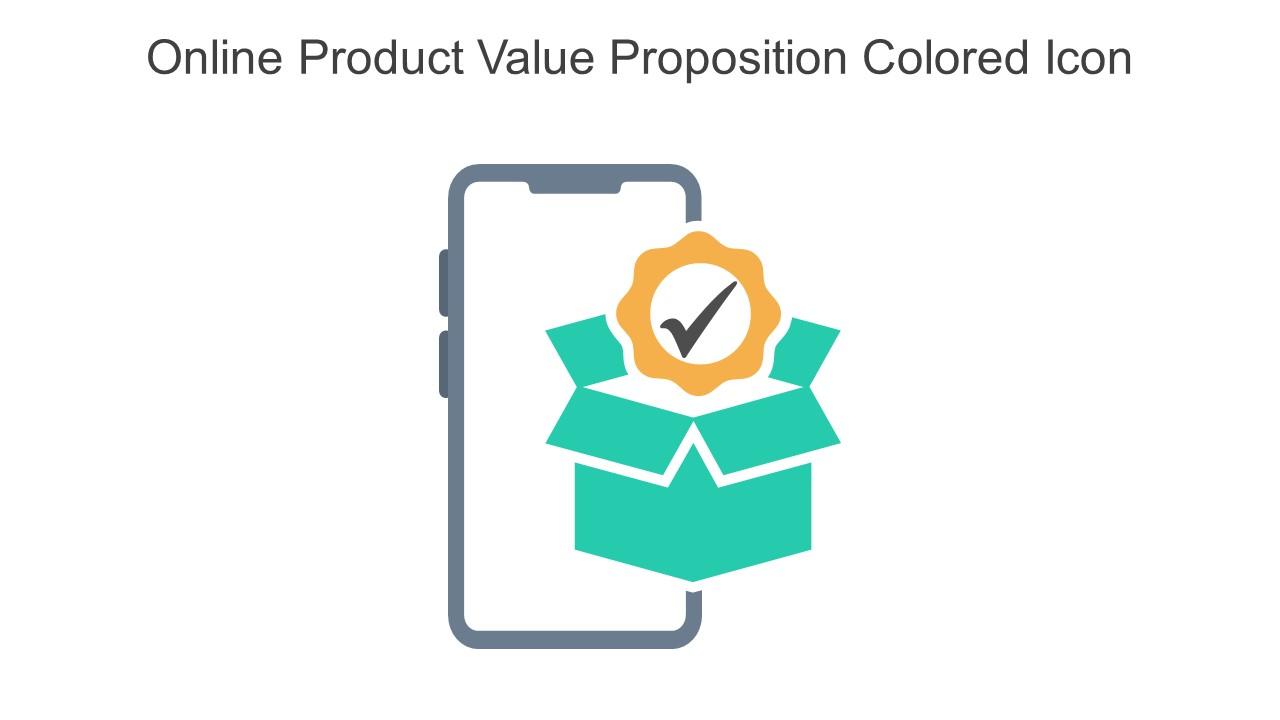 Online Product Value Proposition Colored Icon In Powerpoint Pptx Png And Editable Eps Format Slide01