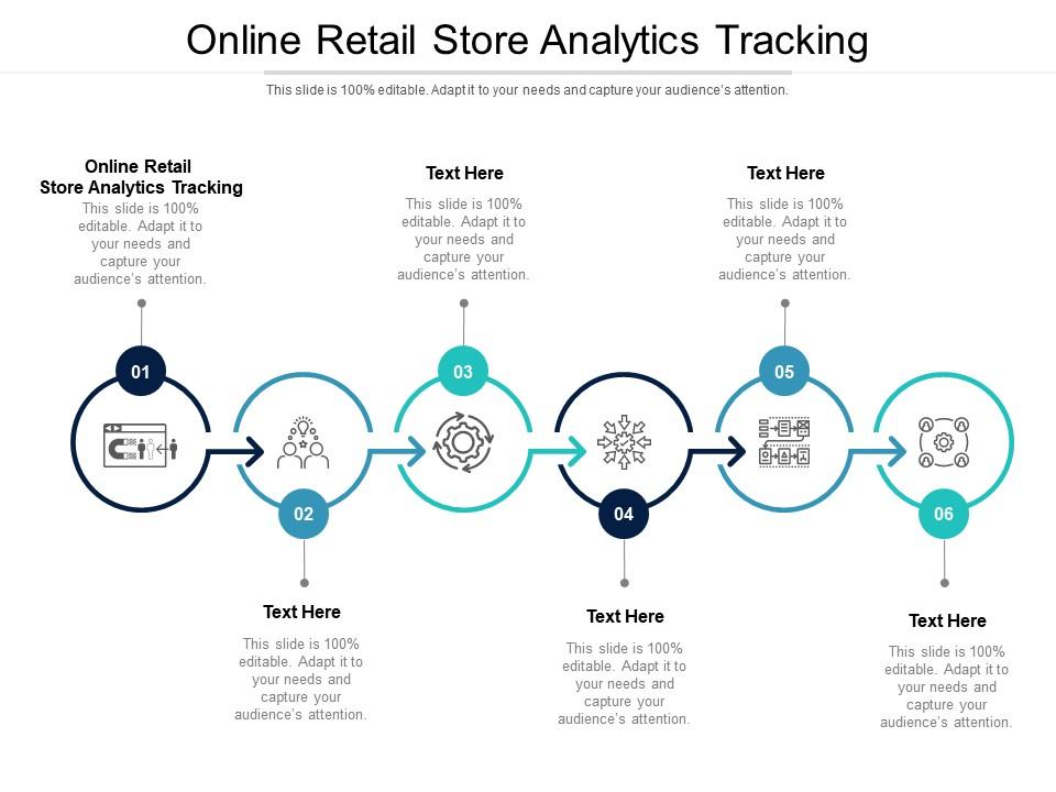 Online retail store analytics tracking ppt powerpoint presentation icon objects cpb Slide01