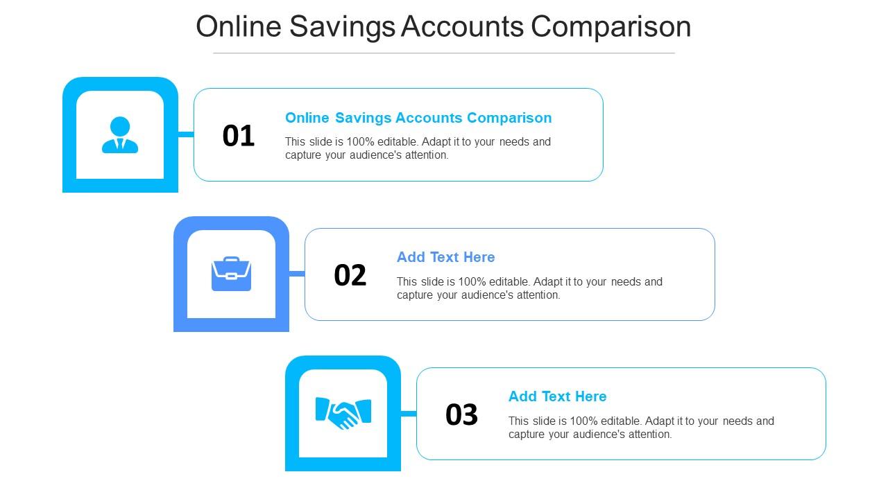 Online Savings Accounts Comparison Ppt Powerpoint Presentation Icon Example Cpb Slide01
