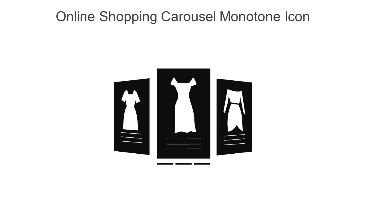 Online Shopping Carousel Monotone Icon In Powerpoint Pptx Png And Editable Eps Format