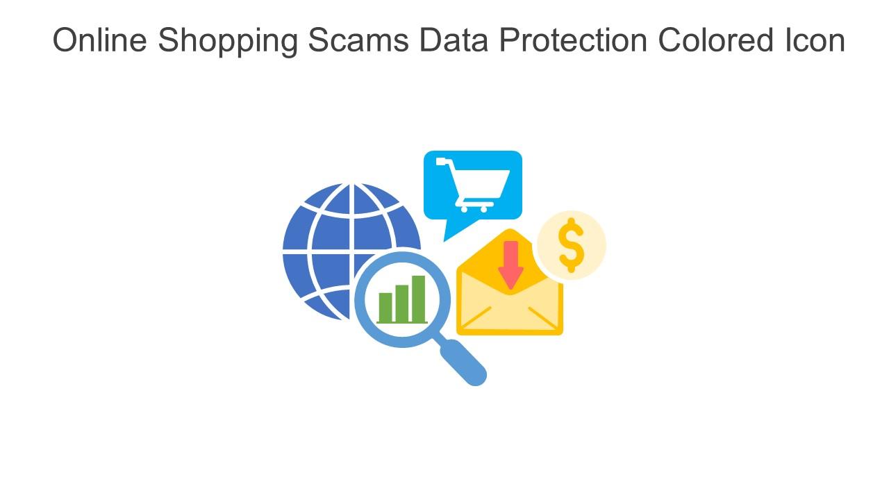 Online Shopping Scams Data Protection Colored Icon In Powerpoint Pptx Png And Editable Eps Format