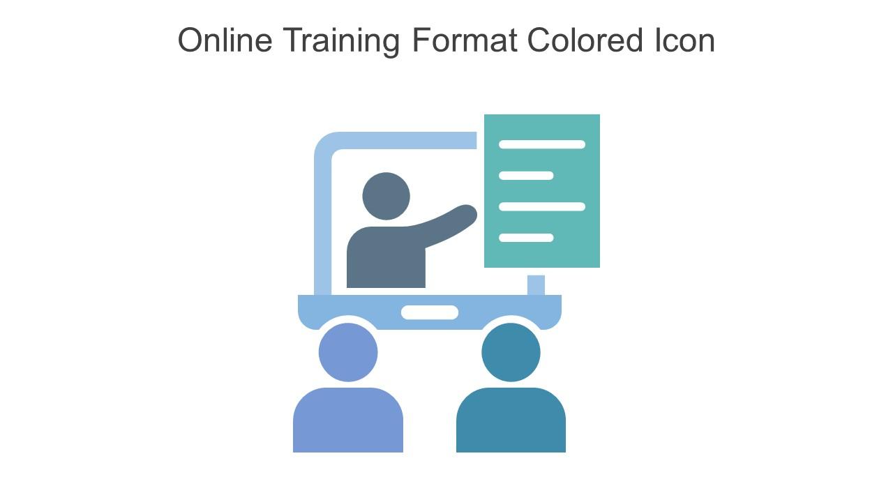 Online Training Format Colored Icon In Powerpoint Pptx Png And Editable Eps Format Slide01