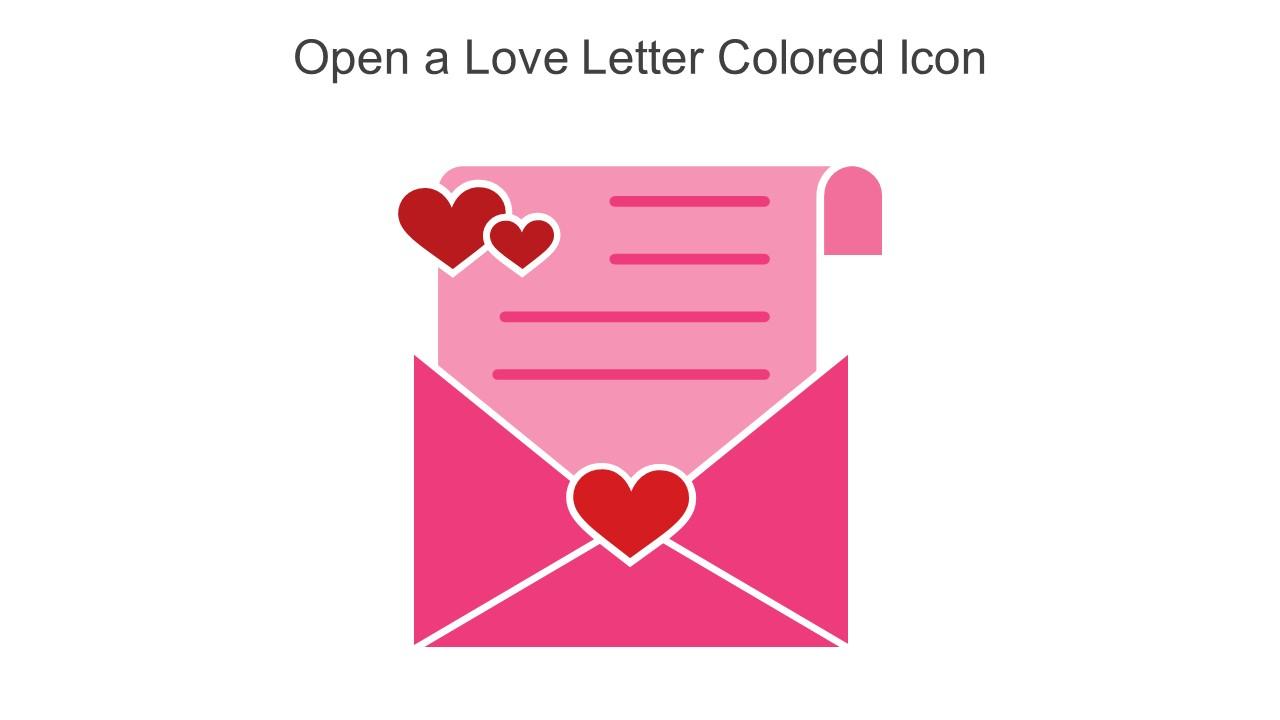 Open A Love Letter Colored Icon In Powerpoint Pptx Png And Editable Eps Format