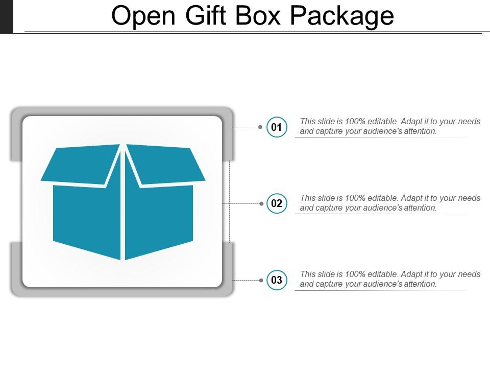 Open gift box package Slide01