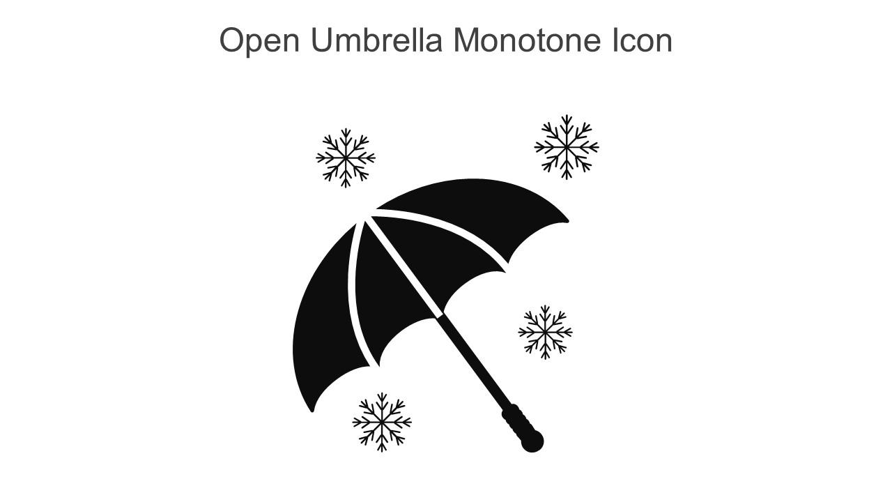 Open Umbrella Monotone Icon In Powerpoint Pptx Png And Editable Eps Format Slide01