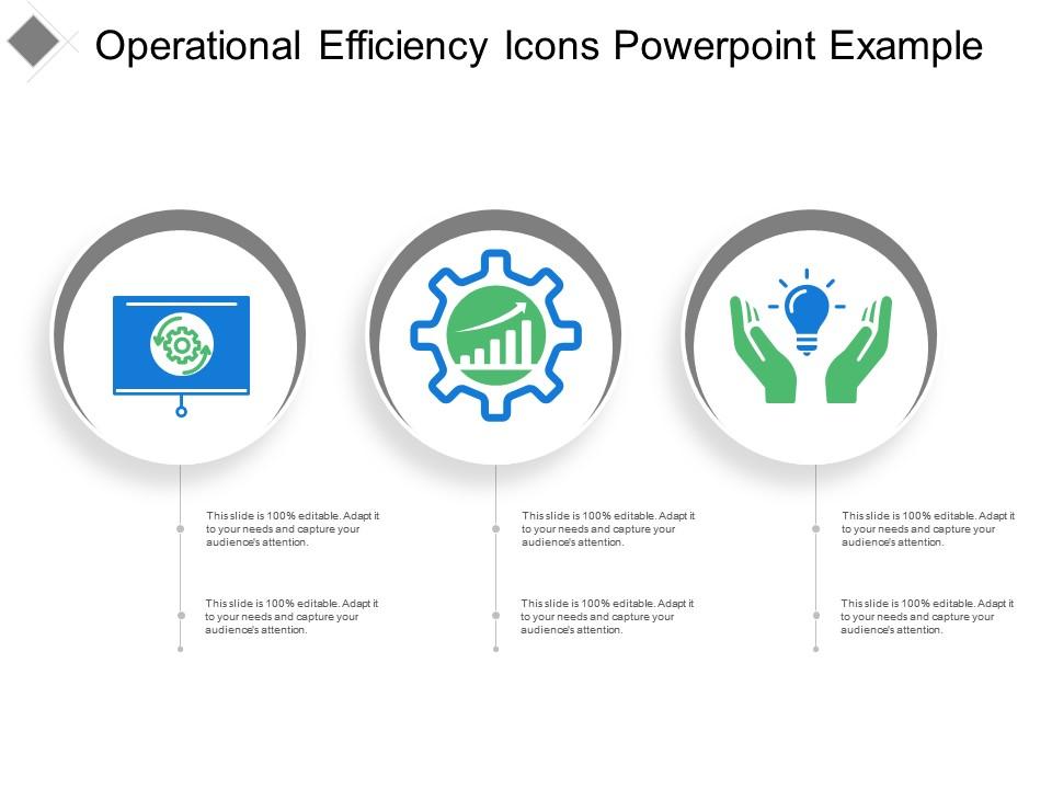 Operational efficiency icons powerpoint example Slide01