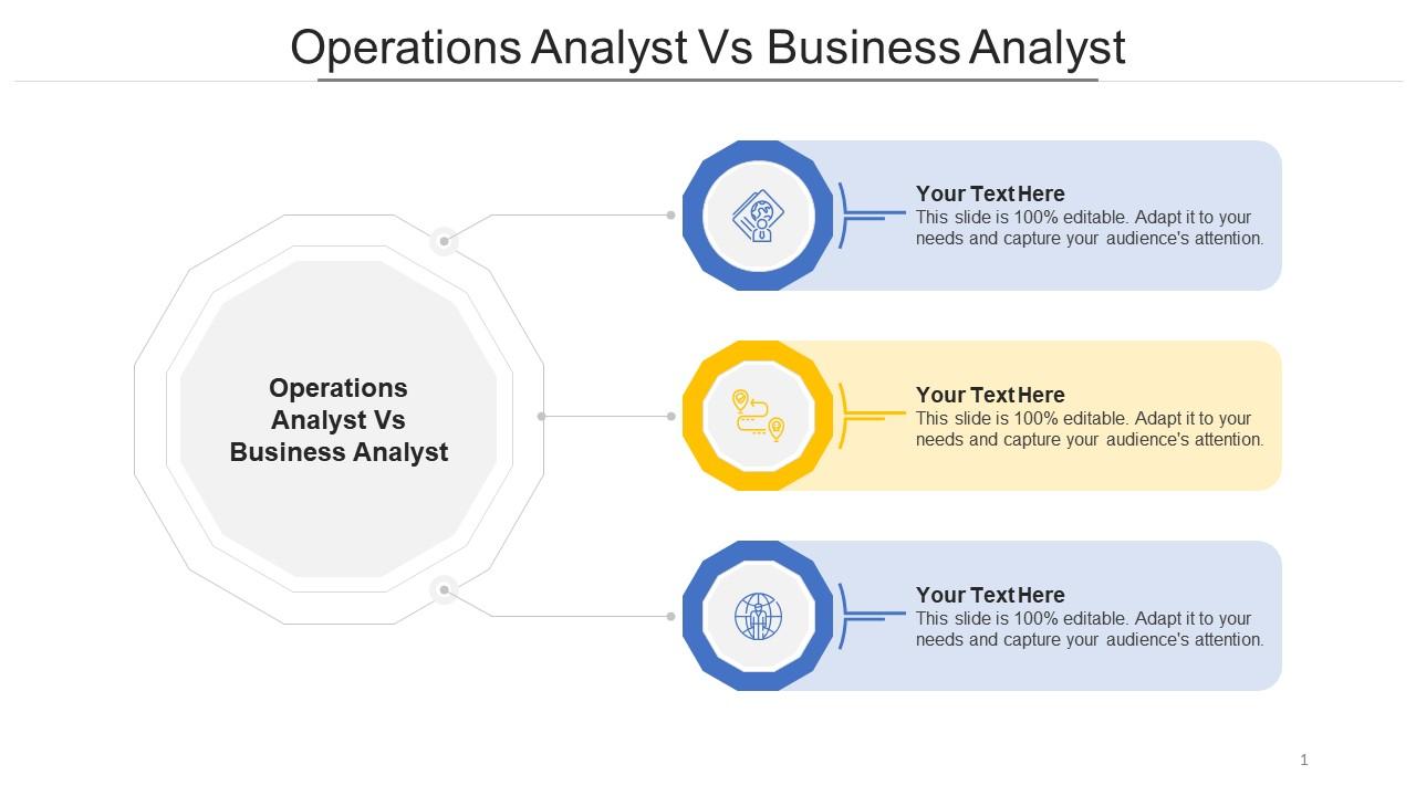 Operations analyst vs business analyst ppt powerpoint presentation icon topics cpb Slide01