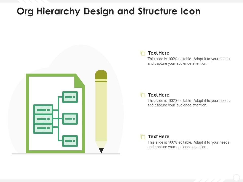 Org hierarchy design and structure icon Slide01