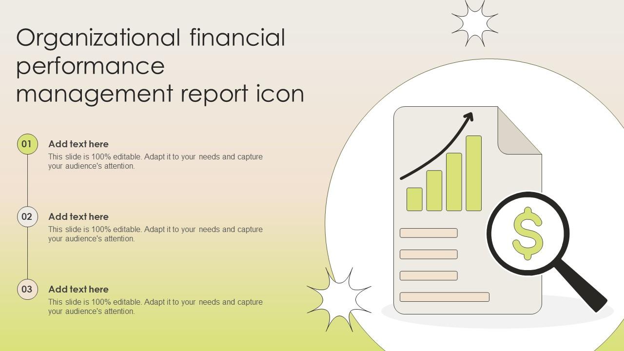Organizational Financial Performance Management Report Icon