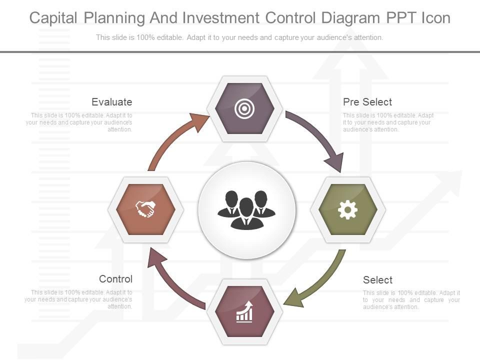 Original capital planning and investment control diagram ppt icon Slide01