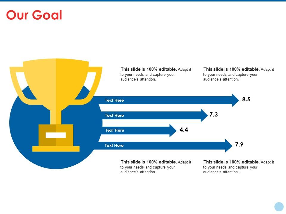 Our goal ppt summary icon Slide01