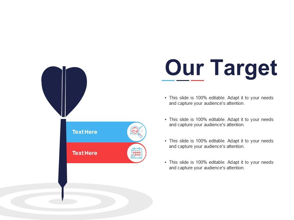 Our target arrows management c610 ppt powerpoint presentation icon slide download Slide01