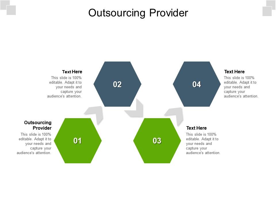 Outsourcing provider ppt powerpoint presentation icon brochure cpb Slide01