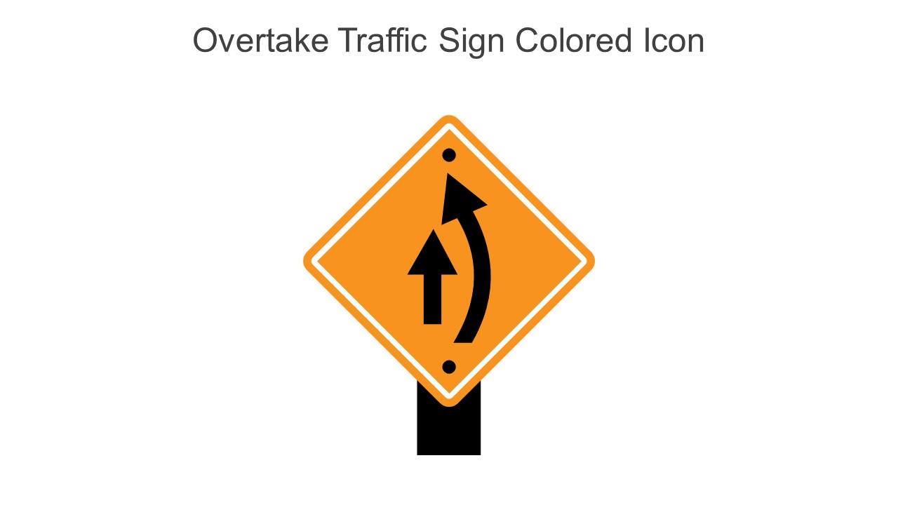 Overtake Traffic Sign Colored Icon In Powerpoint Pptx Png And Editable Eps Format