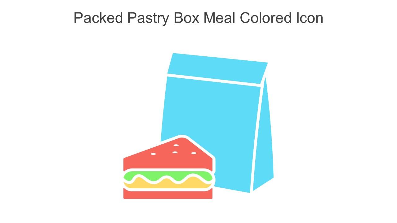 Packed Pastry Box Meal Colored Icon In Powerpoint Pptx Png And Editable Eps Format Slide01