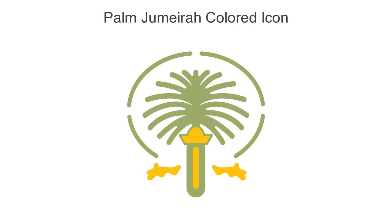 Palm Jumeirah Colored Icon In Powerpoint Pptx Png And Editable Eps Format