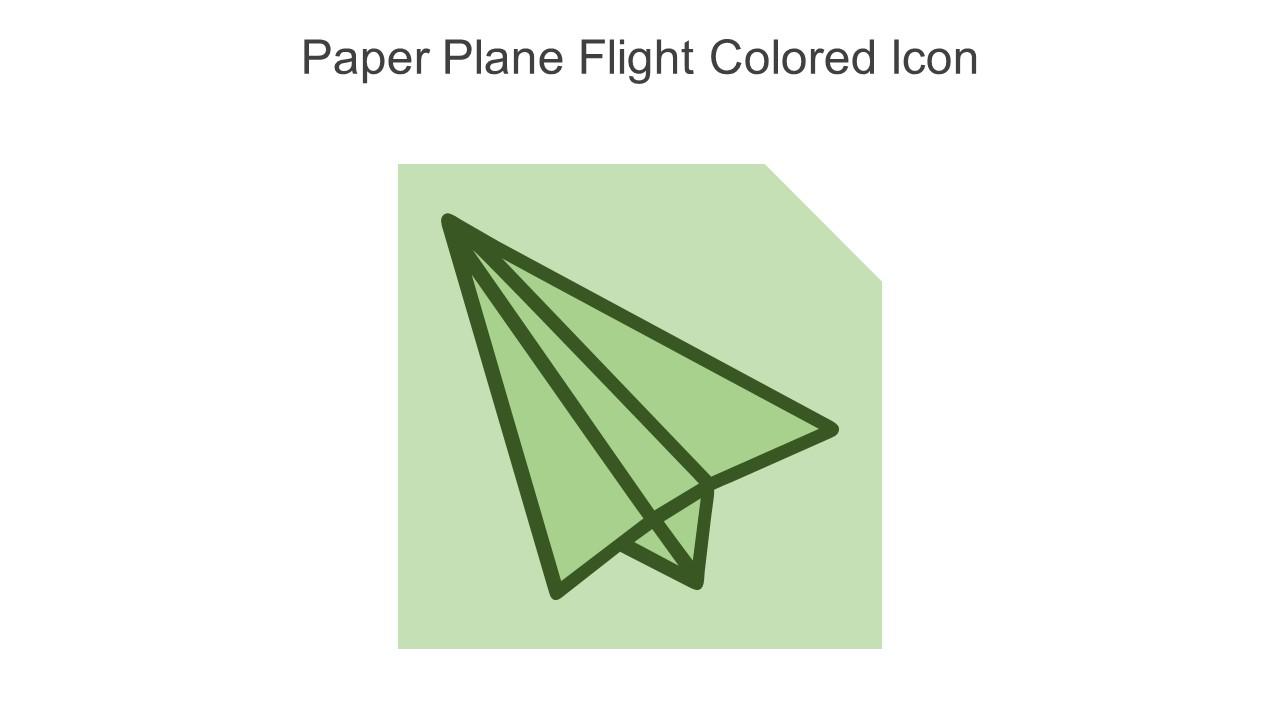 Paper Plane Flight Colored Icon In Powerpoint Pptx Png And Editable Eps Format