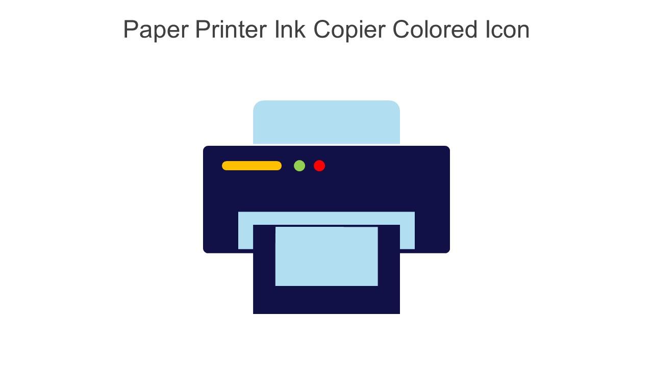 Paper Printer Ink Copier Colored Icon In Powerpoint Pptx Png And Editable Eps Format