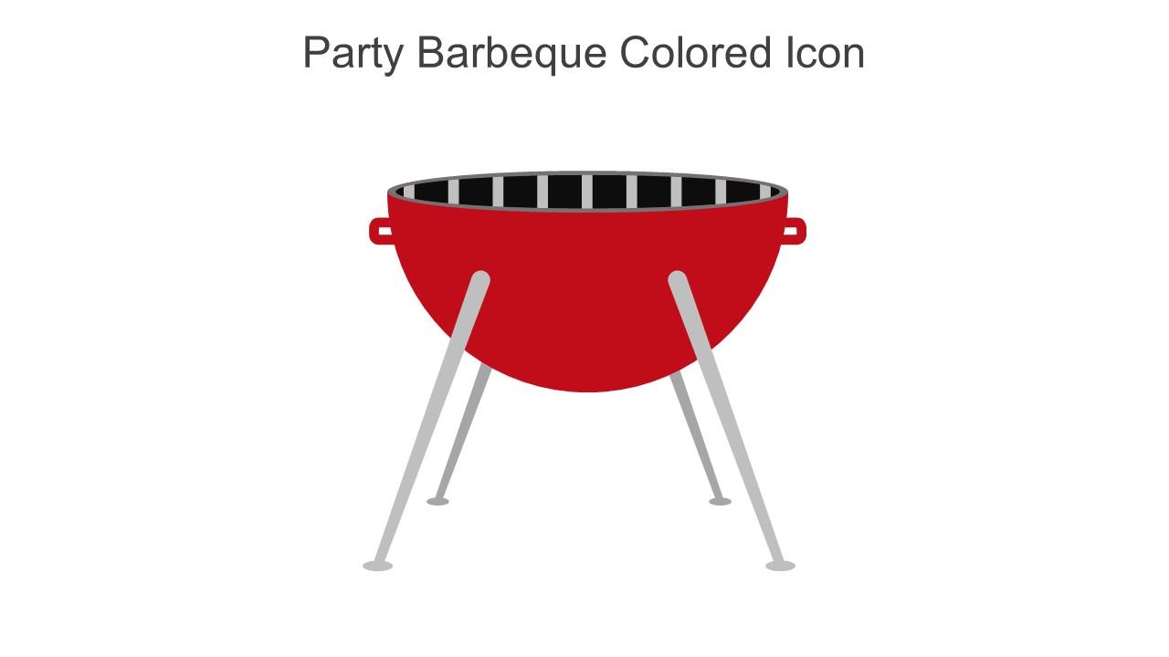 Party Barbeque Colored Icon In Powerpoint Pptx Png And Editable Eps Format