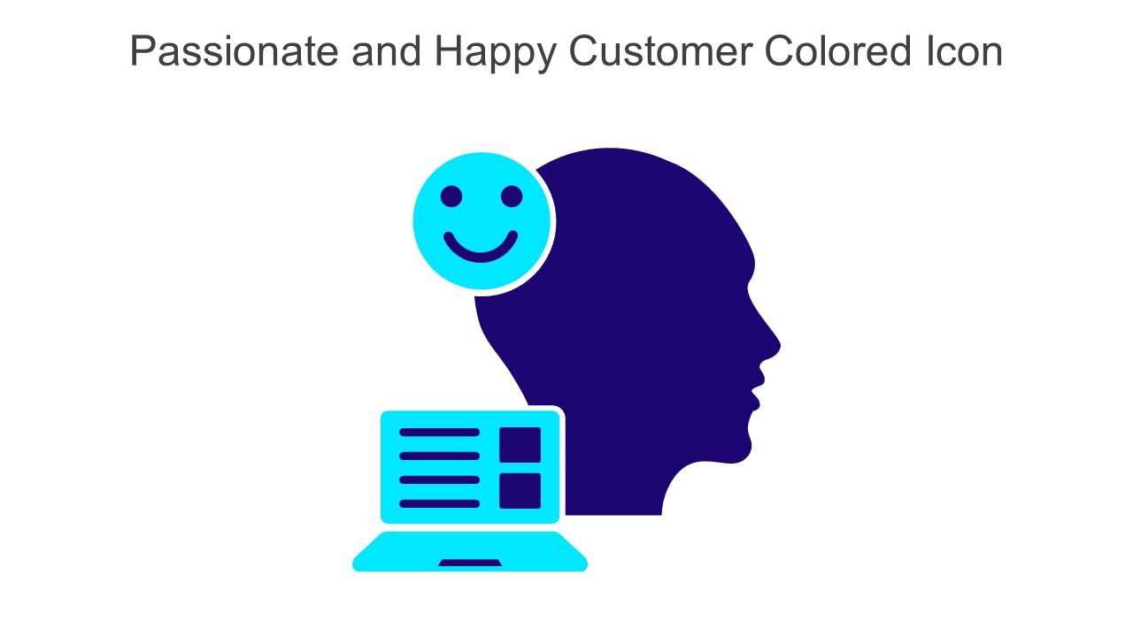 Passionate And Happy Customer Colored Icon Icon In Powerpoint Pptx Png And Editable Eps Format Slide01