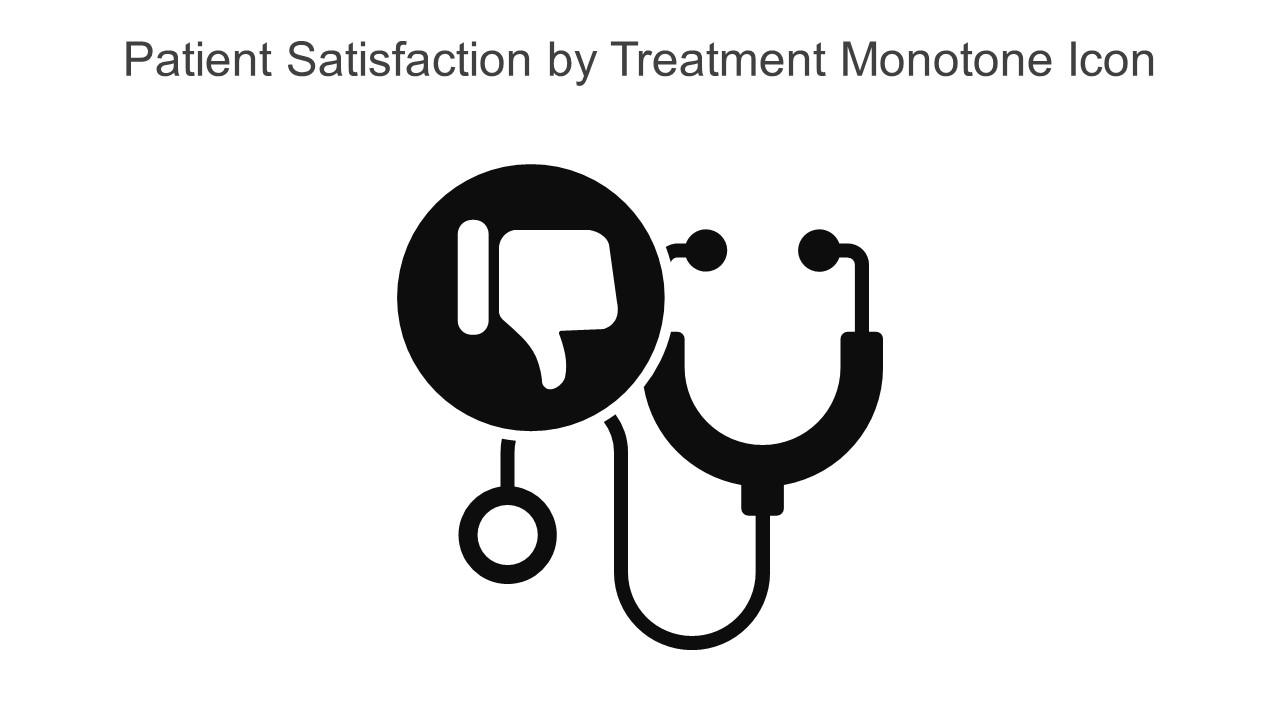 Patient Satisfaction By Treatment Monotone Icon In Powerpoint Pptx Png And Editable Eps Format Slide01