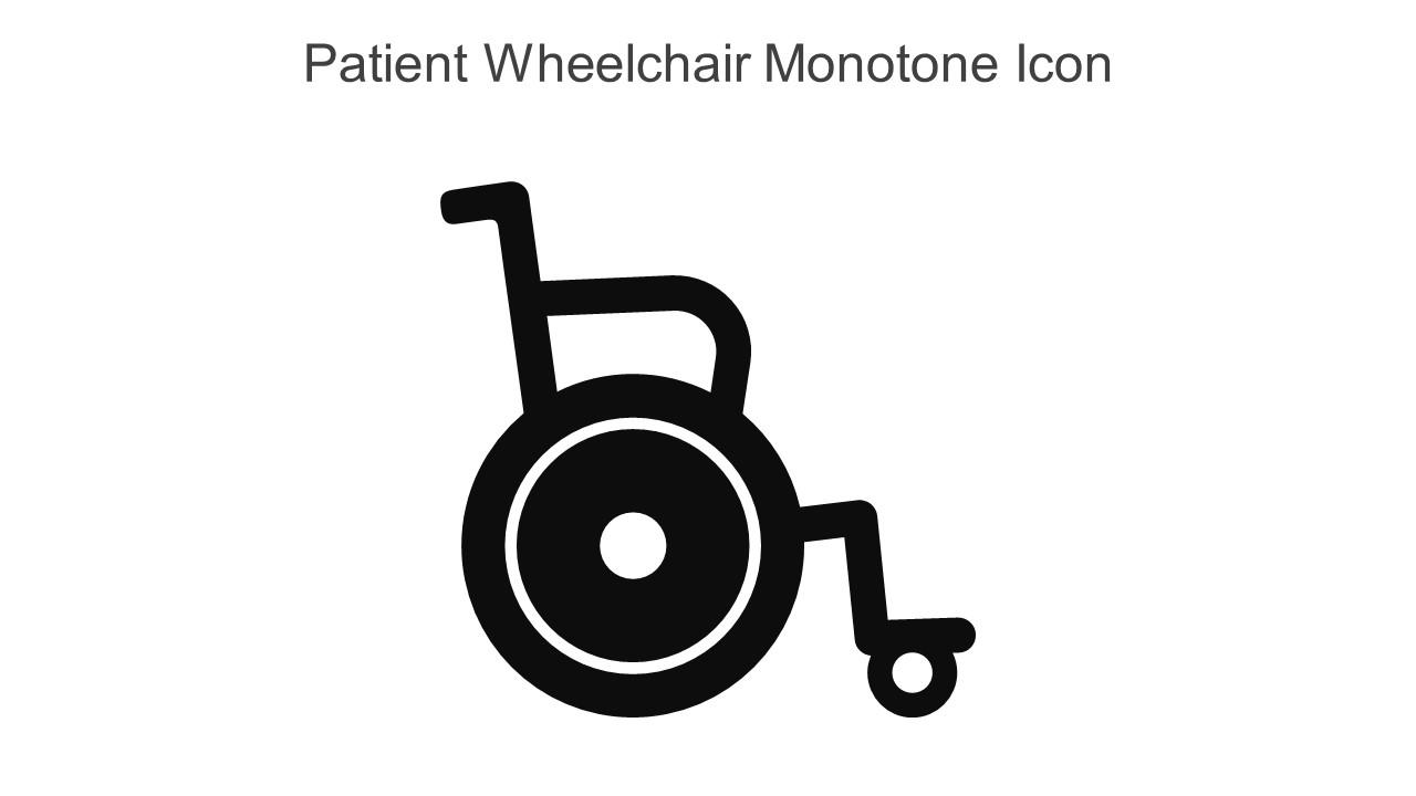 Patient Wheelchair Monotone Icon In Powerpoint Pptx Png And Editable Eps Format Slide01