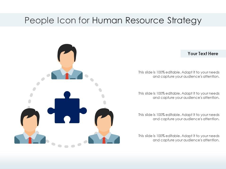 People icon for human resource strategy Slide01