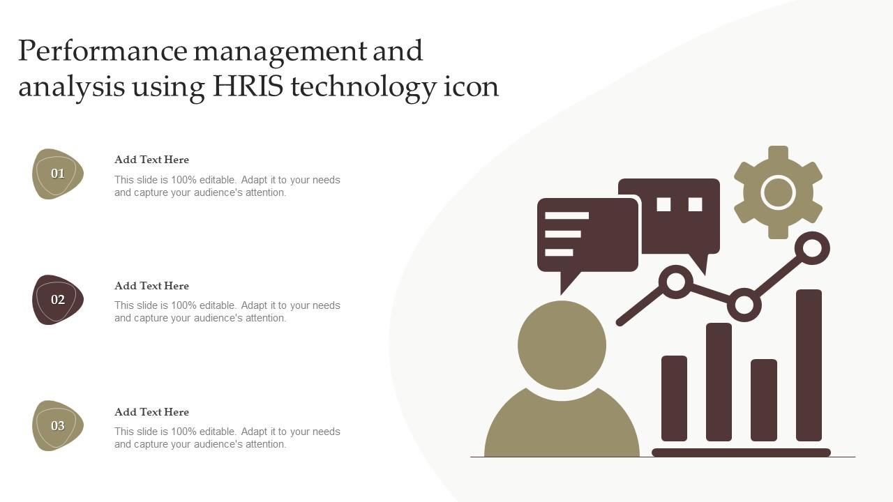 Performance Management And Analysis Using HRIS Technology Icon Slide01