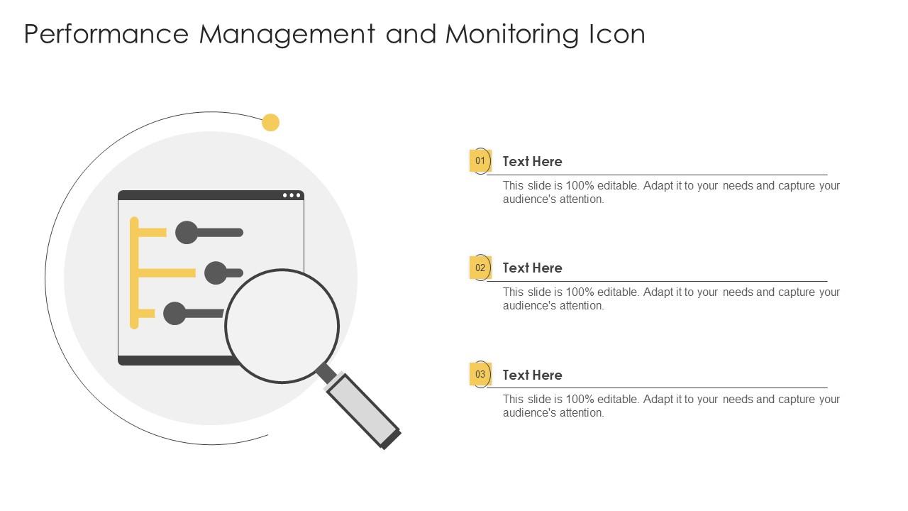 Performance Management And Monitoring Icon Slide01
