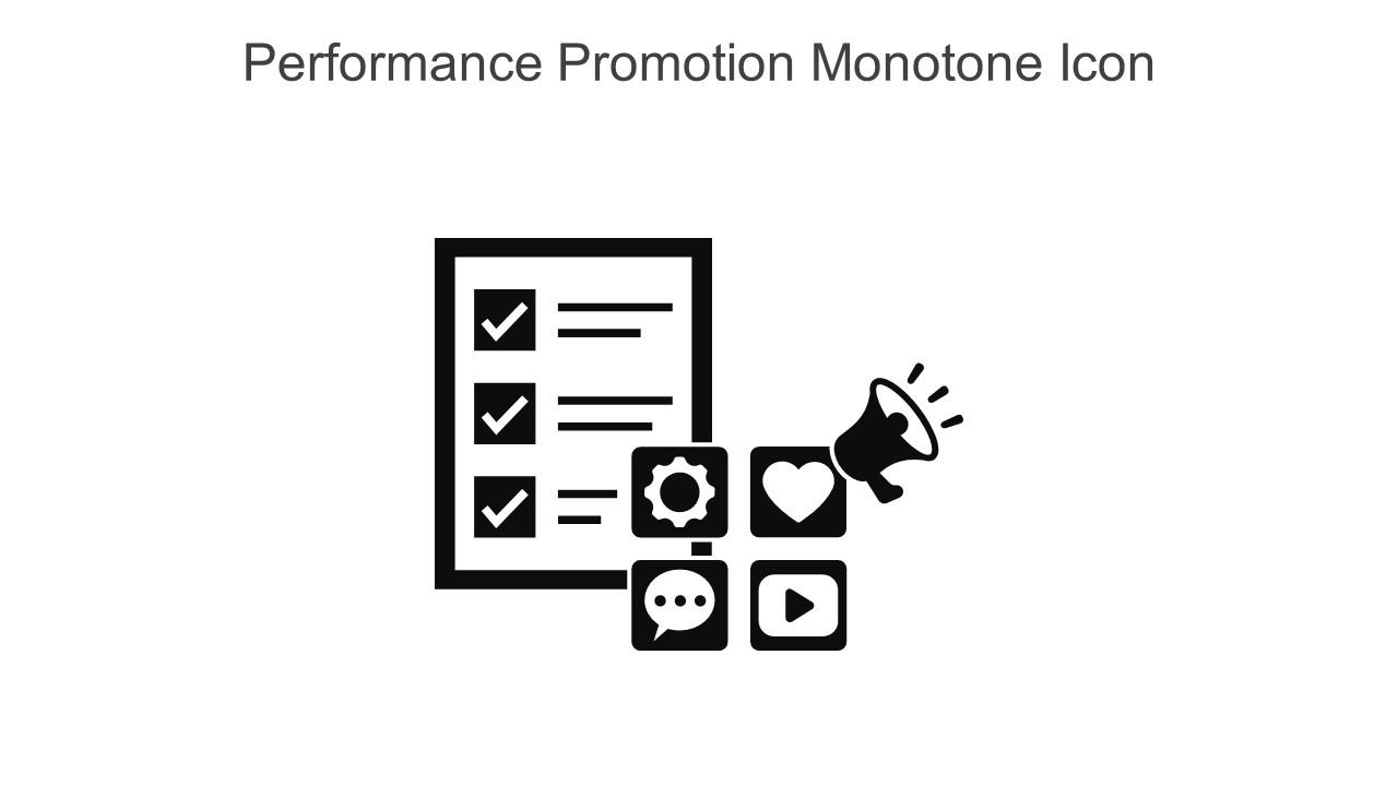 Performance Promotion Monotone Icon In Powerpoint Pptx Png And Editable Eps Format