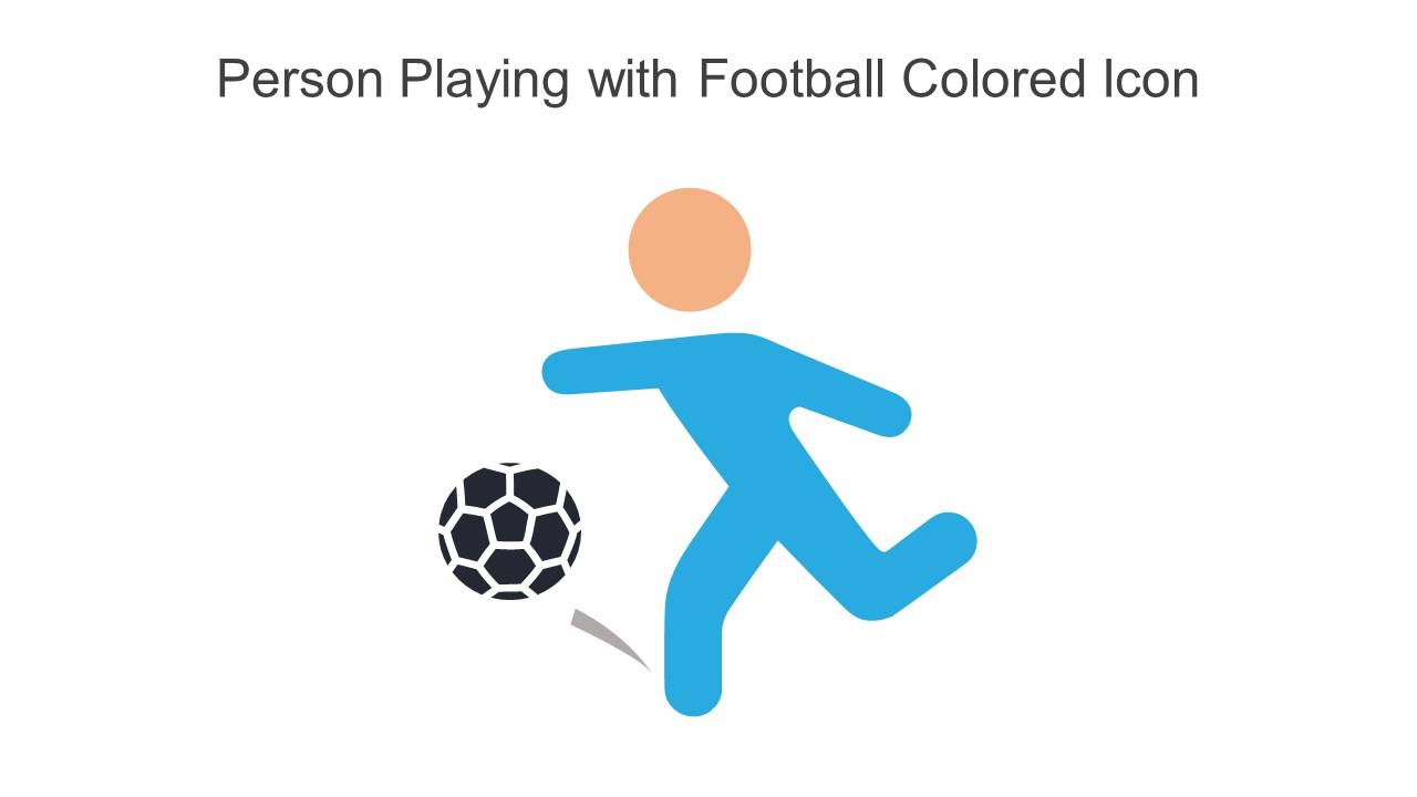 Person Playing With Football Colored Icon In Powerpoint Pptx Png And Editable Eps Format Slide01