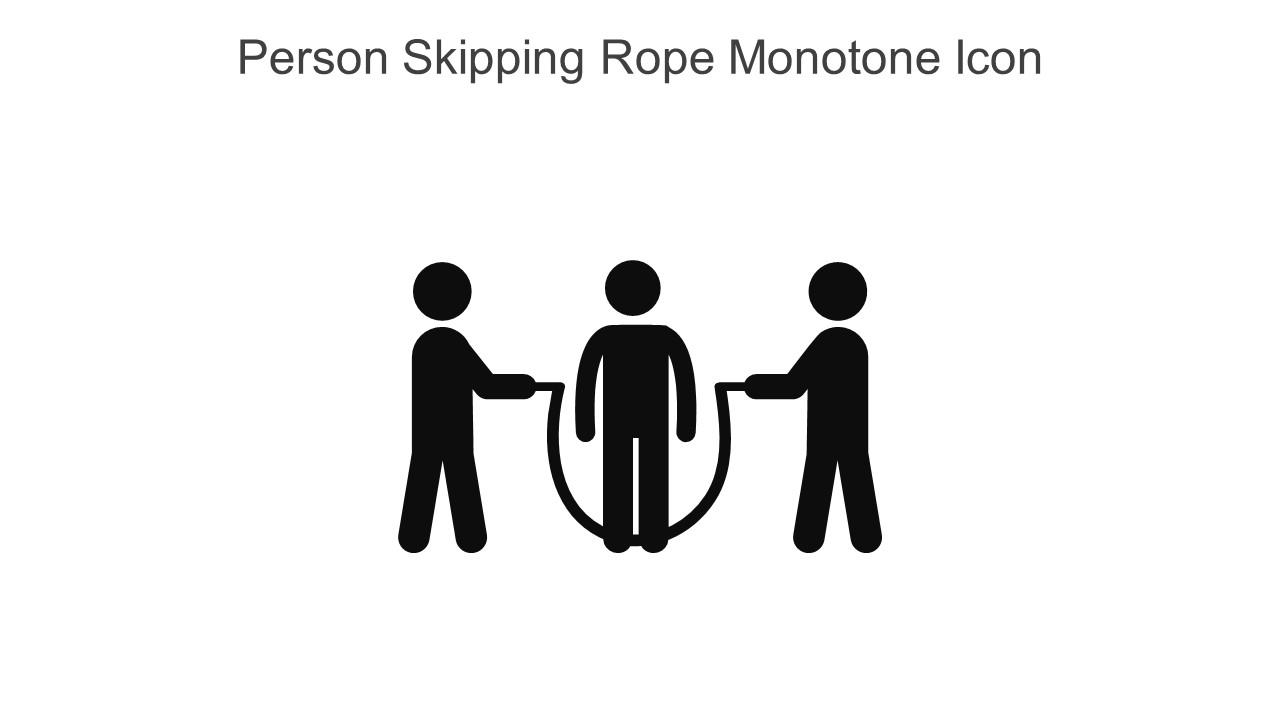 Person Skipping Rope Monotone Icon In Powerpoint Pptx Png And Editable Eps Format Slide01