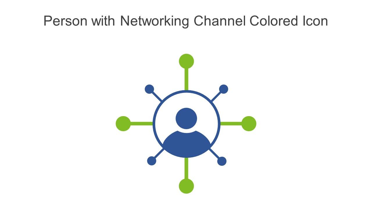 Person With Networking Channel Colored Icon In Powerpoint Pptx Png And Editable Eps Format Slide01