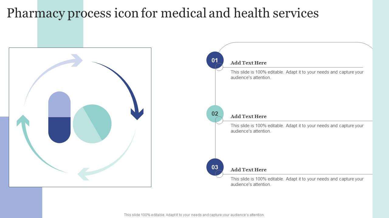 Pharmacy Process Icon For Medical And Health Services