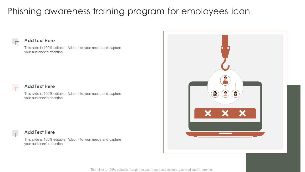 Phishing Awareness Training Program For Employees Icon Slide01
