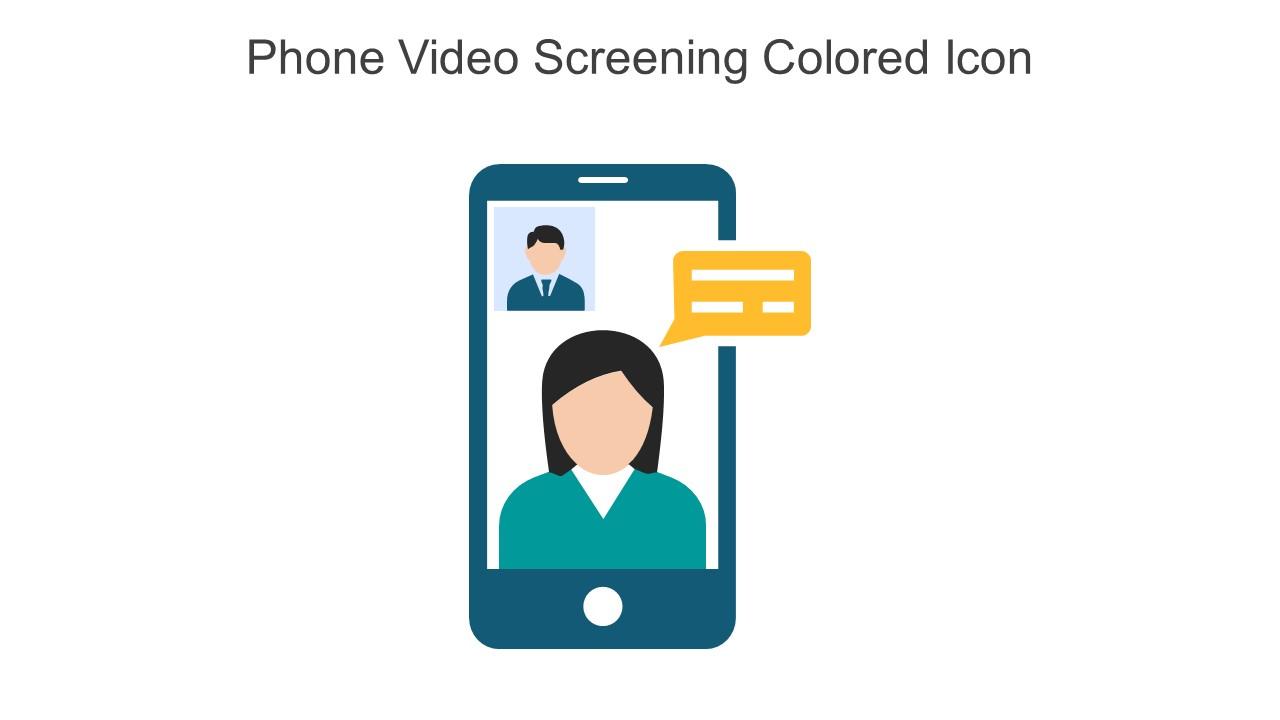 Phone Video Screening Colored Icon In Powerpoint Pptx Png And Editable Eps Format Slide01