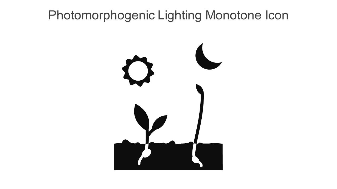 Photomorphogenic Lighting Monotone Icon In Powerpoint Pptx Png And Editable Eps Format Slide01