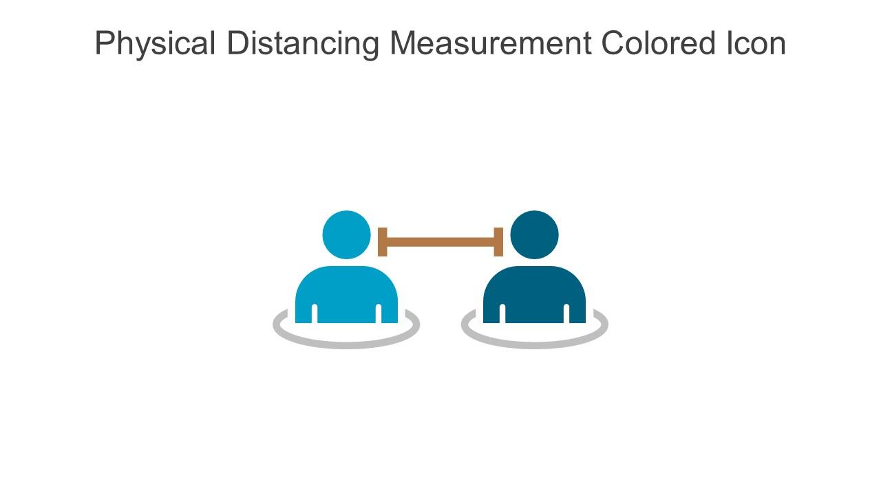 Physical Distancing Measurement Colored Icon In Powerpoint Pptx Png And Editable Eps Format Slide01
