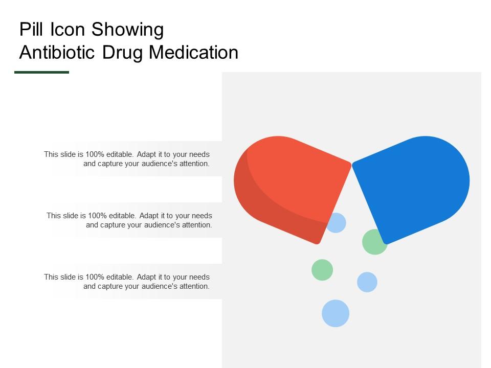 Pill icon showing antibiotic drug medication Slide01