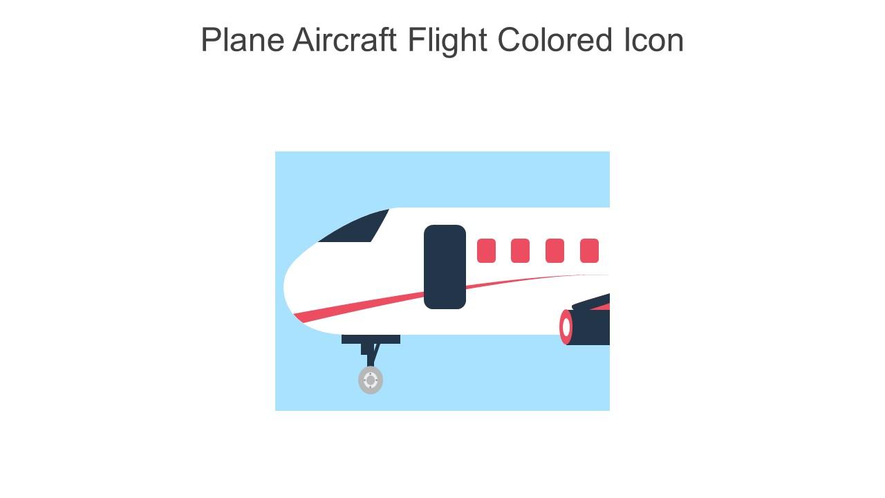 Plane Aircraft Flight Colored Icon In Powerpoint Pptx Png And Editable Eps Format