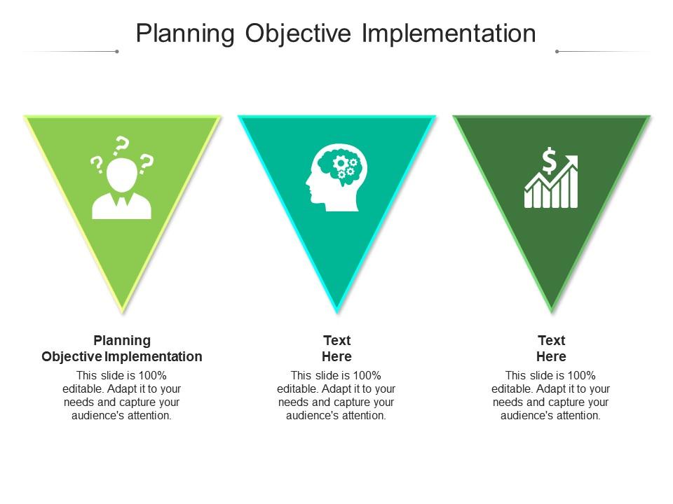 Planning objective implementation ppt powerpoint presentation infographics icon cpb Slide01