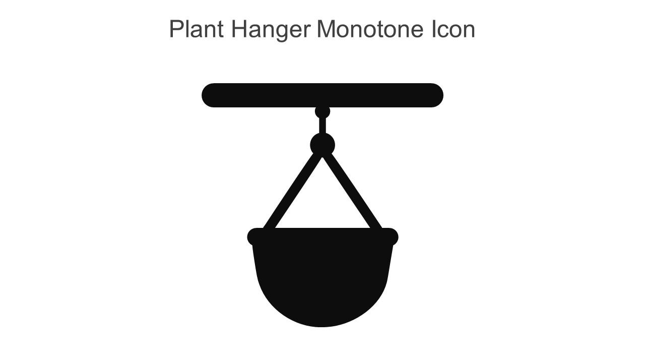 Plant Hanger Monotone Icon In Powerpoint Pptx Png And Editable Eps Format