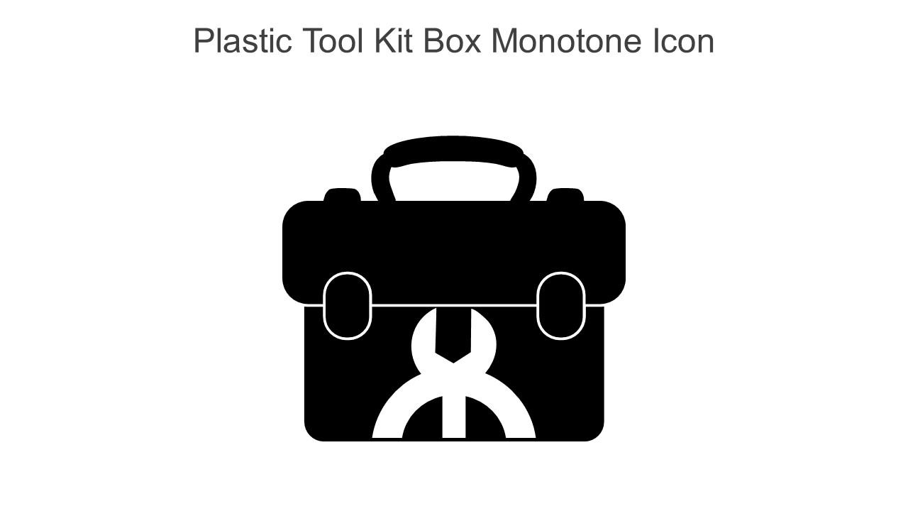 Plastic Tool Kit Box Monotone Icon In Powerpoint Pptx Png And Editable Eps Format