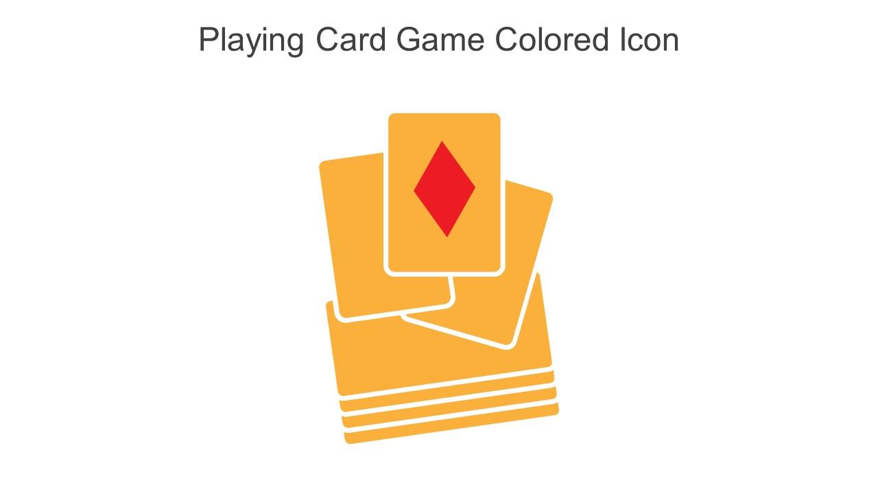 Playing Card Game Colored Icon In Powerpoint Pptx Png And Editable Eps Format Slide01