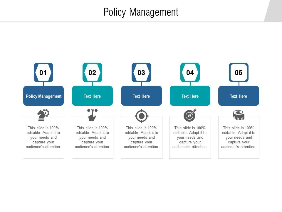 Policy management ppt powerpoint presentation icon portrait cpb Slide01