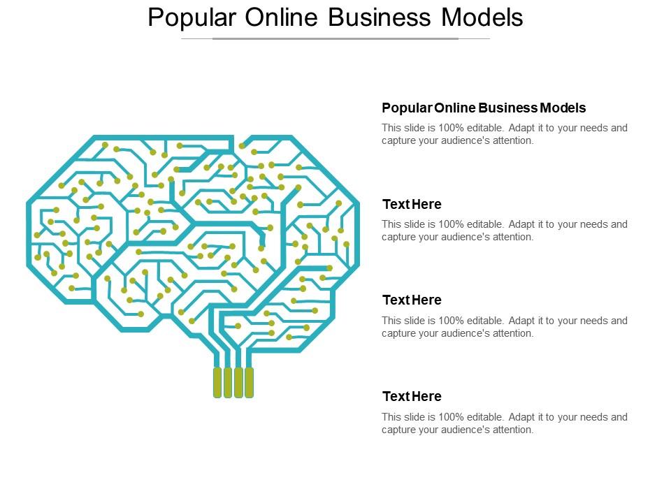 Popular online business models ppt powerpoint presentation icon microsoft cpb Slide01