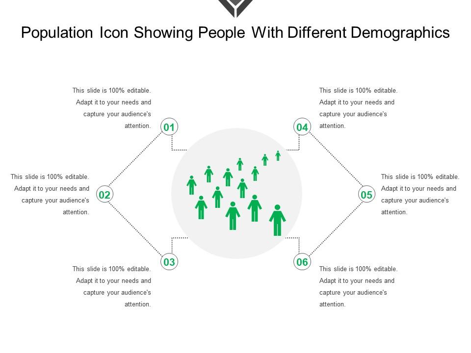 Population icon showing people with different demographics Slide01