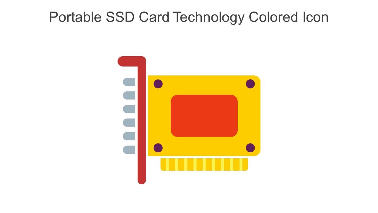 Portable SSD Card Technology Colored Icon In Powerpoint Pptx Png And Editable Eps Format